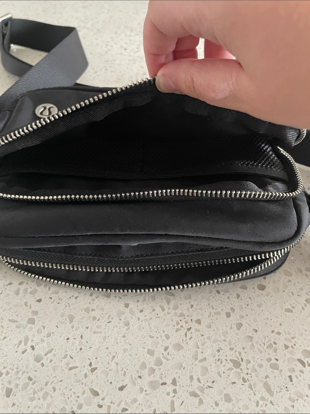 lululemon athletica Black Compact Crossbody Organizer